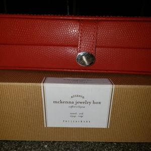 Pottery Barn Mckenna Leather Jewelry Box